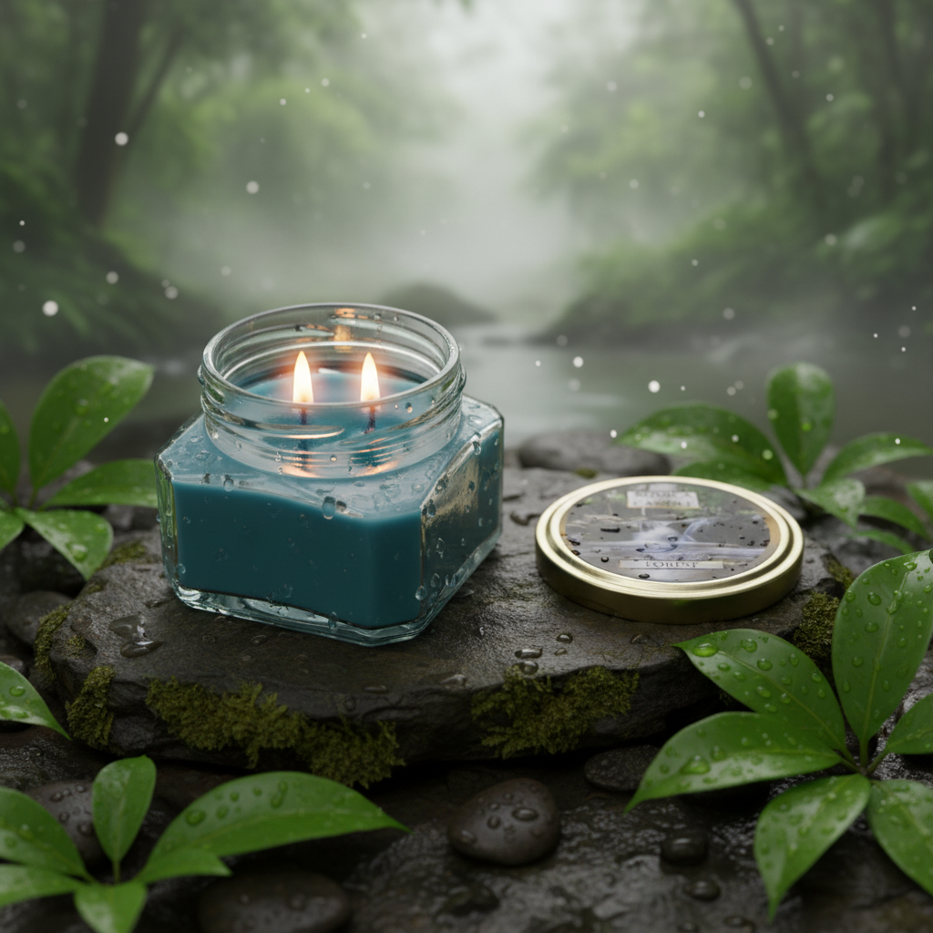 شمع معطر رونیکا مدل مربعی رایحه FOREST (جنگل)