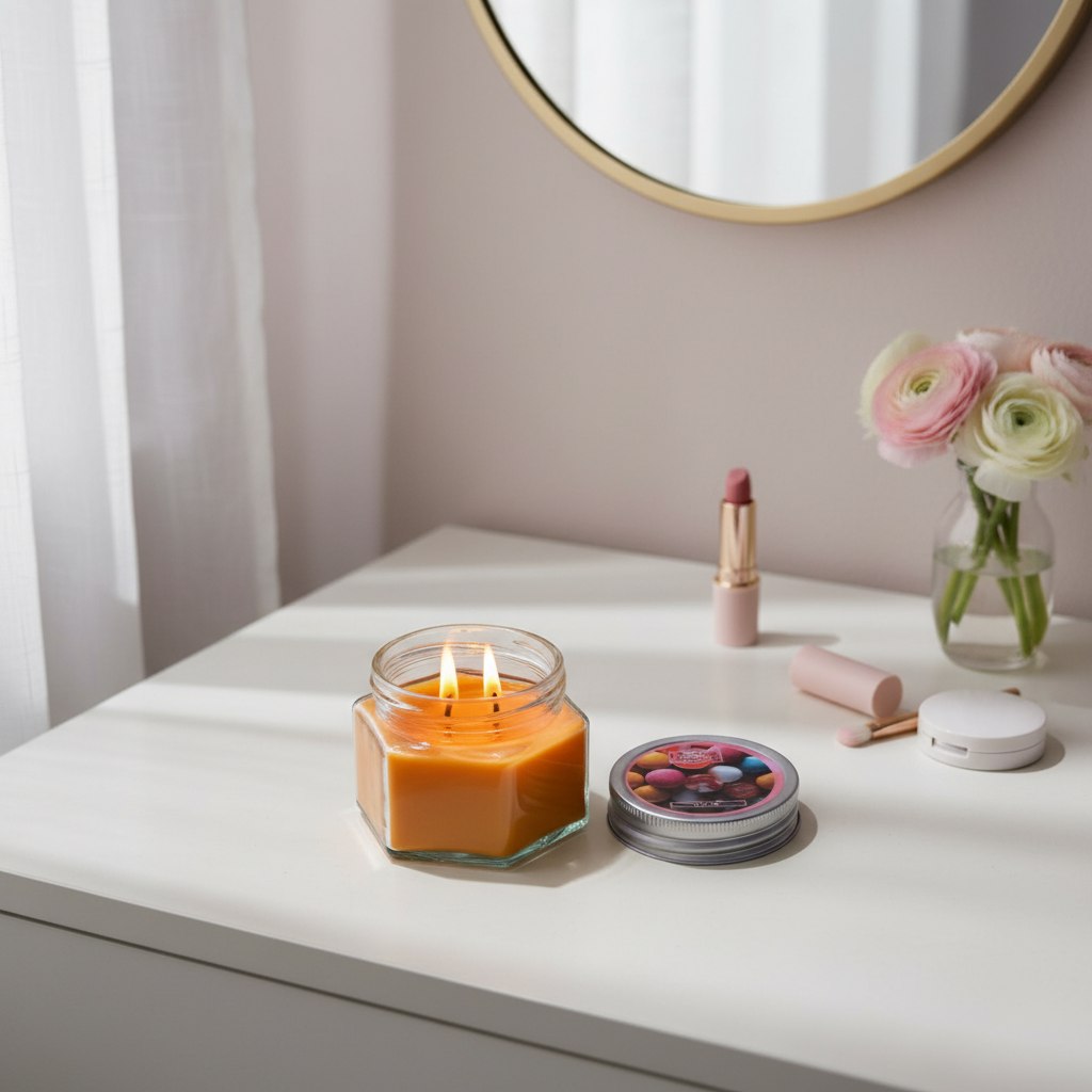 شمع معطر رونیکا مدل شش ضلعی رایحه GUM (آدامس)
