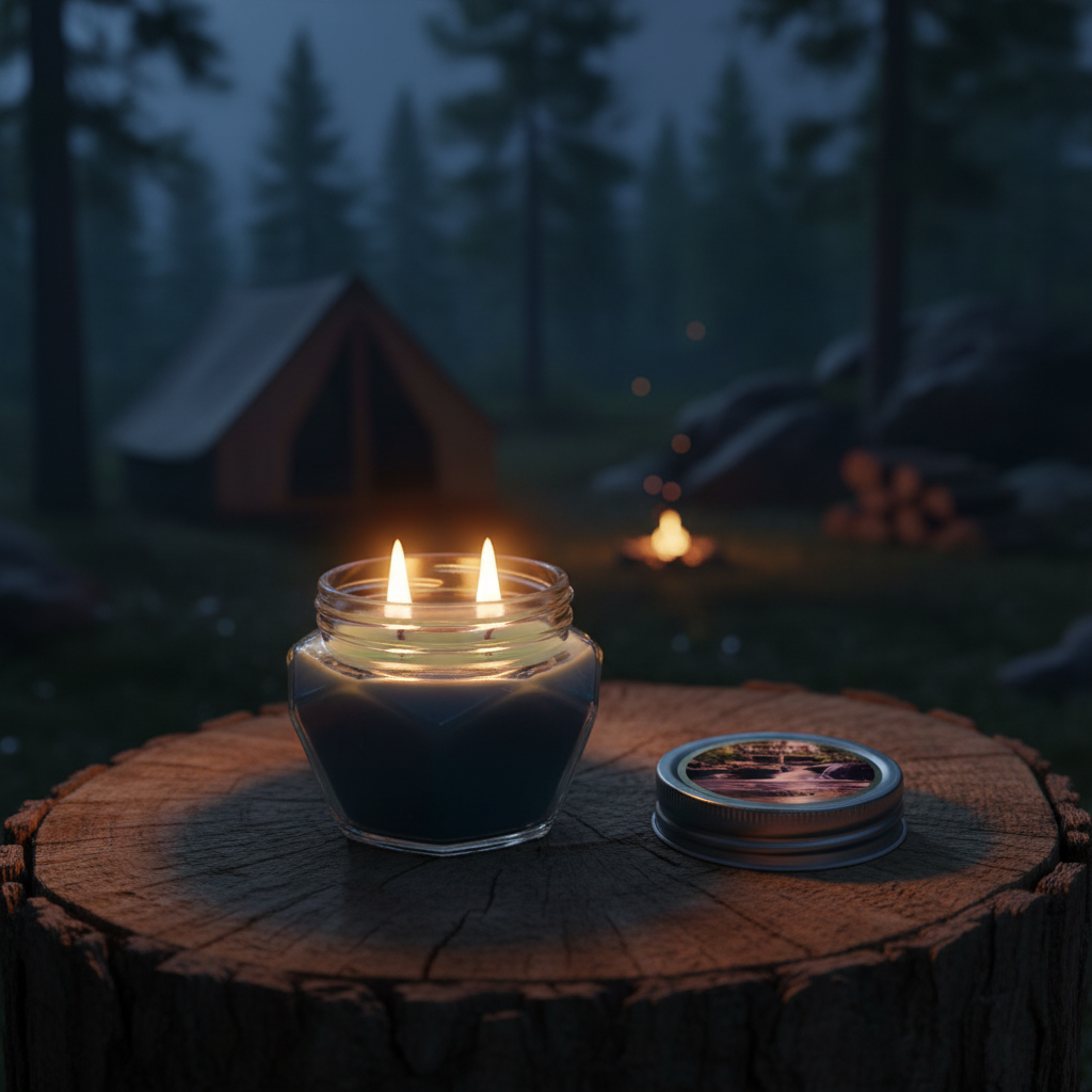شمع معطر رونیکا مدل الماسی رایحه FOREST (جنگل)
